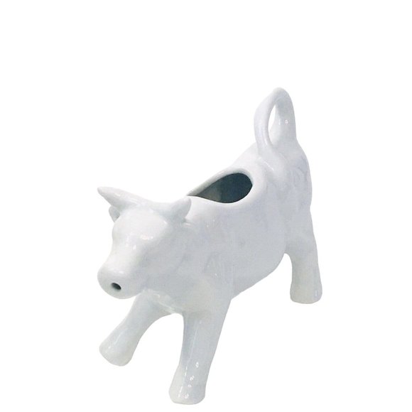 Ceramic Bull Cow Creamer Pitcher Porcelain Cream Milk Dispenser Cattle Decor - Picture 2 of 6